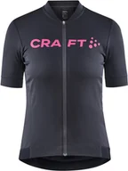 Koszulki rowerowe - Craft Essence Koszulka rowerowa z zamkiem błyskawicznym Kobiety, szary/różowy S 2022 Koszulki kolarskie - miniaturka - grafika 1