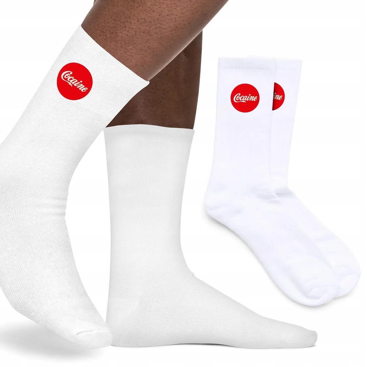 SKARPETKI Skarpety Męskie Zabawny wzór COCAINE PREZENT Śmieszne WZORY 39-45