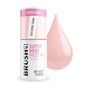Lakiery hybrydowe - BrushUp! Super Base baza hybrydowa do paznokci Second Skin 5g - miniaturka - grafika 1