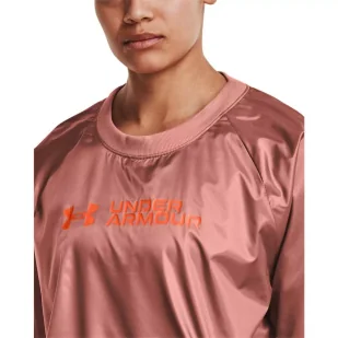 Bluza damska Under Armour Recover Woven Shine Crew - Bluzy sportowe damskie - miniaturka - grafika 3