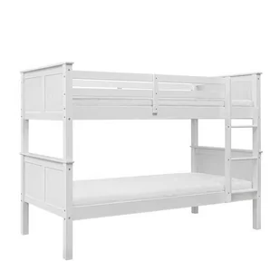 Łóżko białe, Collet, piętrowe duo, z płyciną, 212,5x150x104,5 - Łóżka dla dzieci i młodzieży - miniaturka - grafika 1