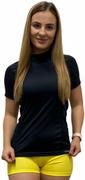Koszulki sportowe damskie - SILUET T-shirt z krótkim rękawem - damska .L .czarny - miniaturka - grafika 1
