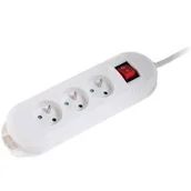 Listwy zasilające - Listwa zasilająca HAMA Comfort 3GN 1,5m Biały P2223751 - miniaturka - grafika 1