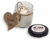 Świece - Mała świeca sojowa Podziękowania - Jaśmin i Bez - miniaturka - grafika 1