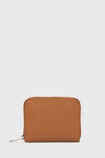 Portfele - Answear Lab portfel skórzany damski kolor brązowy - grafika 1