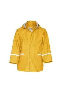 Płaszcz przeciwdeszczowy z odblaskami-zółty - Kurtki i płaszcze dla dziewczynek - miniaturka - grafika 1