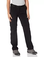 Odzież trekkingowa damska - Maier Sports Nata damskie spodnie trekkingowe T-Zipp-Off, czarne (Black-900), 50 - miniaturka - grafika 1