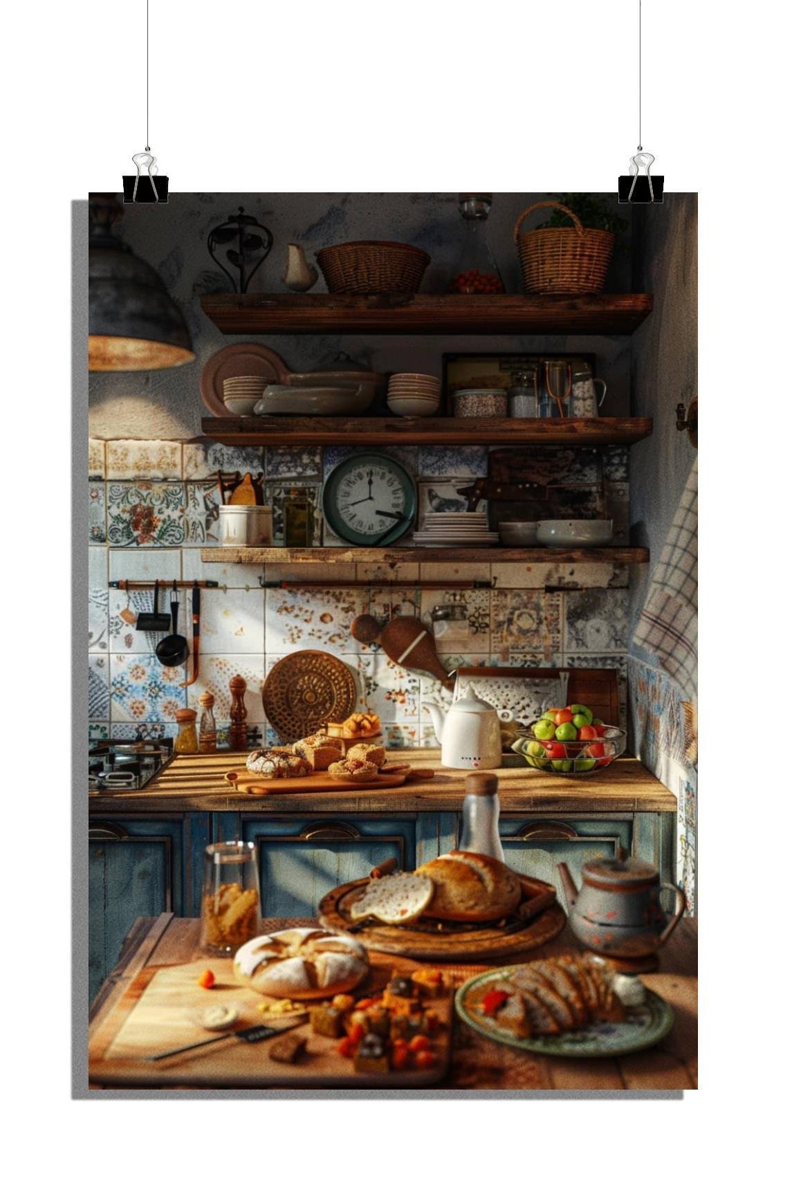 Plakat kuchenny - Plakat chlebowy - Plakat do wnętrz - Plakat spożywczy - 61x91cm - Idealny do oprawienia w ramkę