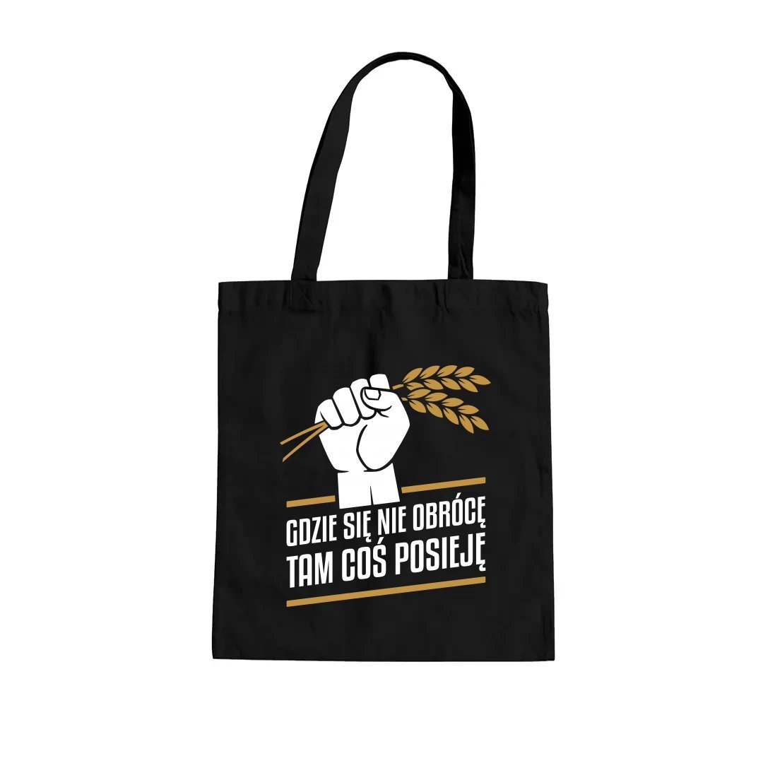 Gdzie się nie obrócę, tam coś posieję - torba na prezent