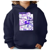 Bluzy dla dziewczynek - BLUZA DZIECIĘCA K-POPOWE ŁOWCZYNIE DEMONÓW HUNTRIX 110-116 Z KAPTUREM - miniaturka - grafika 1