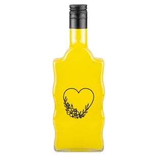 Butelka Fala Z Nadrukiem Serce - Domowy wyrób alkoholu - miniaturka - grafika 1