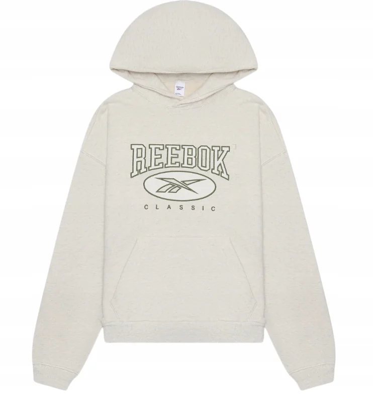 Reebok bluza damska z kapturem IL4634 ecru sportowa rozmiar S