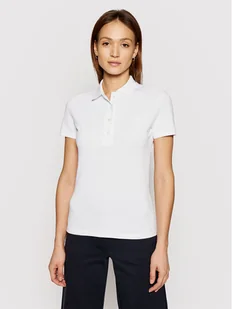 Lacoste Polo PF5462 Biały Slim Fit - Koszulki i topy damskie - miniaturka - grafika 1