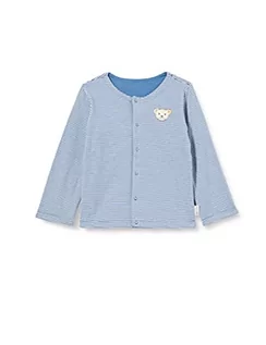 Bluzy dla dziewczynek - Steiff Bluza dziecięca GOTS z dzianiny, coronet blue, 50 cm - grafika 1