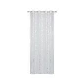 Firany - Firana na przelotkach Wuste biało-srebrna 140 x 260 cm - miniaturka - grafika 1