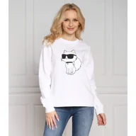 Bluzy damskie - Karl Lagerfeld Bluza ikonik 2.0 CHOUPETTE | Regular Fit - miniaturka - grafika 1