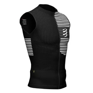 COMPRESSPORT Triathlonowa koszulka kompresyjna TRI POSTURAL TANK TOP 2020 czarna - Koszulki sportowe męskie - miniaturka - grafika 4