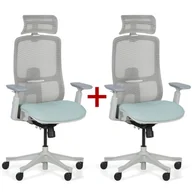 Fotele i krzesła biurowe - Krzesło biurowe JOHNNY 1+1 GRATIS, zielone - miniaturka - grafika 1