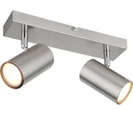 Lampy sufitowe - Globo 57911-2 - Oświetlenie punktowe ROBBY 2xGU10/25W/230V matowy chrom - miniaturka - grafika 1