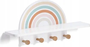 Zeller Wieszak ścienny z półeczką RAINBOW - Wieszaki i stojaki - miniaturka - grafika 1