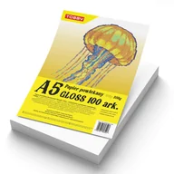 Szkolne artykuły papiernicze - Papier A5 powlekany kredowany gloss 100 ark.350g - artykuł papierniczy - miniaturka - grafika 1