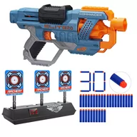 Zabawki militarne - Nerf Elite 2.0 Commander E9485 + elektroniczna tarcza + 30 strzałek - miniaturka - grafika 1