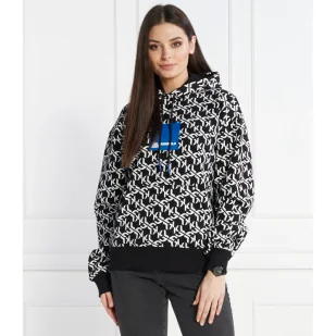 Karl Lagerfeld Jeans Bluza monogram | Relaxed fit - Bluzy damskie - miniaturka - grafika 1
