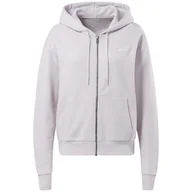Bluzy damskie - Damska Bluza REEBOK RI FRENCH TERRY FULL ZIP HB2323 – Fioletowy - miniaturka - grafika 1