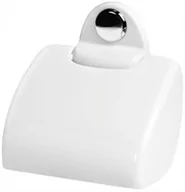 Akcesoria do wc - Bisk Sandra Papiernica WC z klapką biała - miniaturka - grafika 1