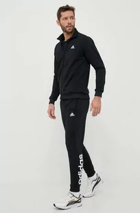 adidas dres męski kolor czarny - Dresy męskie - miniaturka - grafika 1