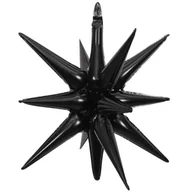 Balony i akcesoria - Balon Foliowy gwiazda 3d czarna 68cm - miniaturka - grafika 1