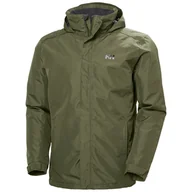 Kurtki i kamizelki sportowe męskie - Helly Hansen, Dubliner Insulated, kurtka przeciwdeszczowa, męska, zielona - miniaturka - grafika 1