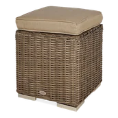 Fotele i krzesła ogrodowe - Pufa TRIVENTO Brown - miniaturka - grafika 1