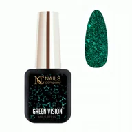 Lakiery hybrydowe - Lakier hybrydowy NC Nails Green Vision 6ml - miniaturka - grafika 1