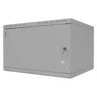 Szafy rack - Szafa wisząca Standard 19" 6U, 450mm, drzwi metalowe, szara - miniaturka - grafika 1