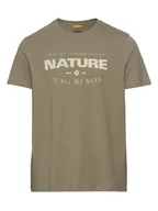 Koszulki męskie - Camel Active Koszulka w kolorze khaki - miniaturka - grafika 1