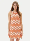 Sukienki - Pepe Jeans Sukienka letnia Oriana PL953728 Pomarańczowy Slim Fit - miniaturka - grafika 1