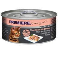 Mokra karma dla kotów - PREMIERE Fine Filets Naturell Tuńczyk z krewetkami 12x80 g - miniaturka - grafika 1