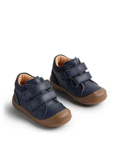 Buciki dla niemowląt - Wheat Skórzane buty "Ivalo" w kolorze granatowym do nauki chodzenia - grafika 1