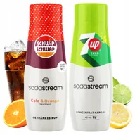 Syropy i koncentraty owocowe - Zestaw 2x Syrop Sodastream Shwip Shwap Cola Pomarańcza + 7UP Free Bez Cukru - miniaturka - grafika 1