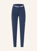 Legginsy - Nike Legginsy Nike Pro Z Siateczką blau - miniaturka - grafika 1