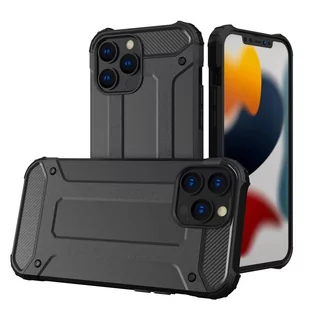 Hybrid Armor pancerne hybrydowe etui pokrowiec iPhone 13 Pro Max czarny - Etui i futerały do telefonów - miniaturka - grafika 1