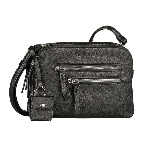TOM TAILOR Winona damska torba na ramię Crossbody Bag mała, czarny, S