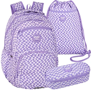 Zestaw 3-elementowy do klasy 4-8 plecak piórnik worek Coolpack Kratka - Zestawy szkolne - miniaturka - grafika 1