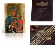 Ikony i obrazy sakralne - Ikona religijna Matka Boża Częstochowska Wędrująca - miniaturka - grafika 1