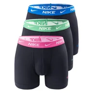 Majtki męskie - Męskie Bokserki NIKE TRUNK 3PK 0000KE1008MTO – Czarny - miniaturka - grafika 1