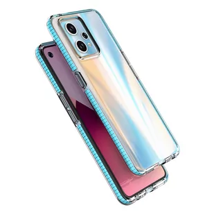 Spring Case etui Realme 9 Pro+ / Realme 9 silikonowy pokrowiec z ramką jasnoróżowe - Etui i futerały do telefonów - miniaturka - grafika 3