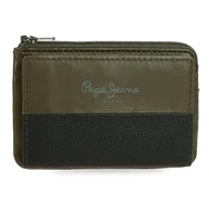Portfele - Pepe Jeans Dual Portfel Zielony 11x7x1,5 cms Skóra, Zielony, Talla única, portmonetka - miniaturka - grafika 1