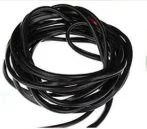 Nakładki progowe - Osłona krawędzi drzwi samochodu 10m czarny - miniaturka - grafika 1