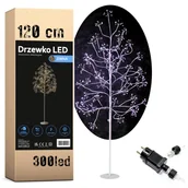 Choinki - DRZEWKO ŚWIECĄCE LED DEKORACJE ŚWIĄTECZNE WIŚNIA STROIK NA BOŻE NARODZENIE - miniaturka - grafika 1